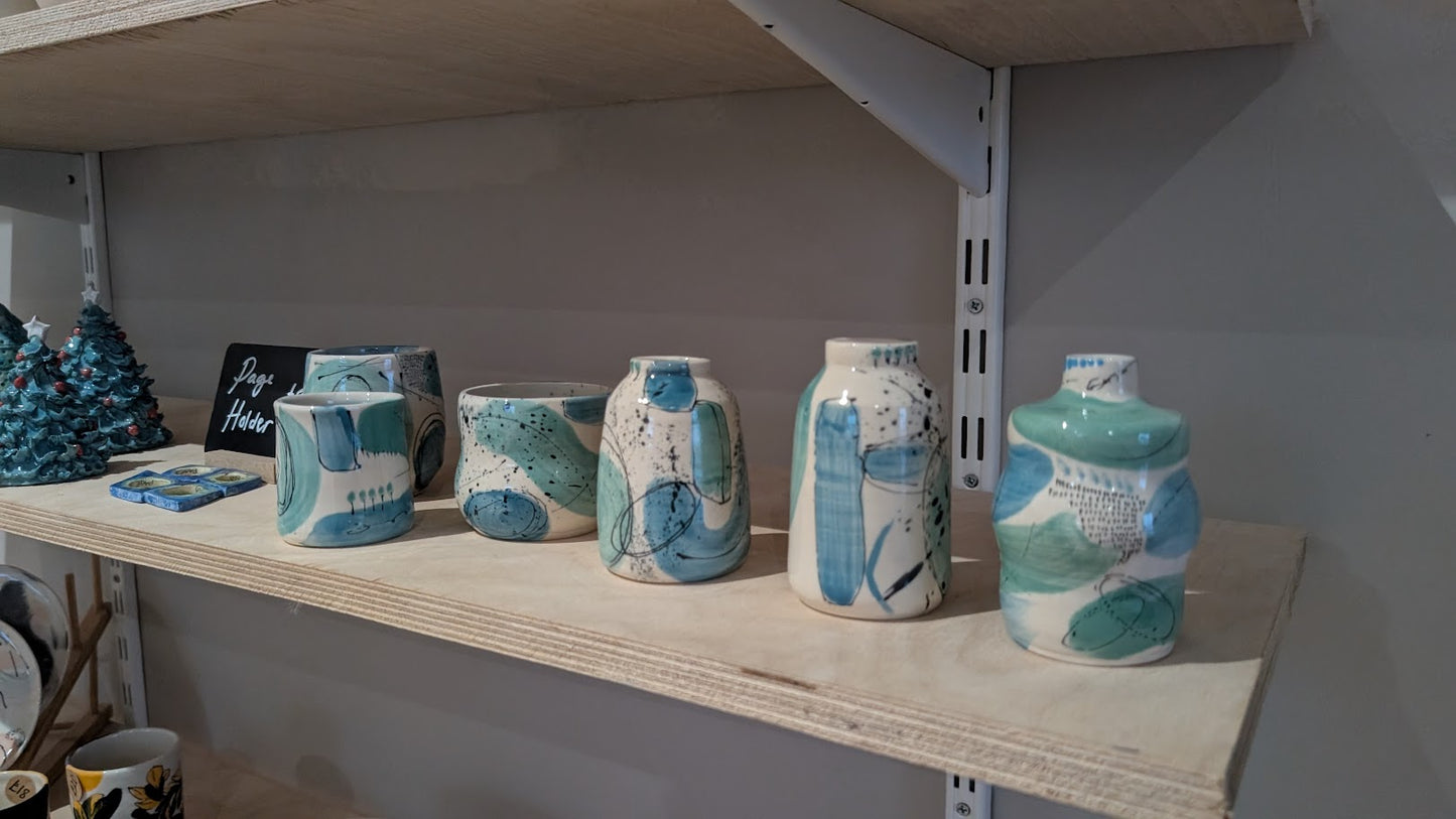 Ceramic Vase abstract landscape