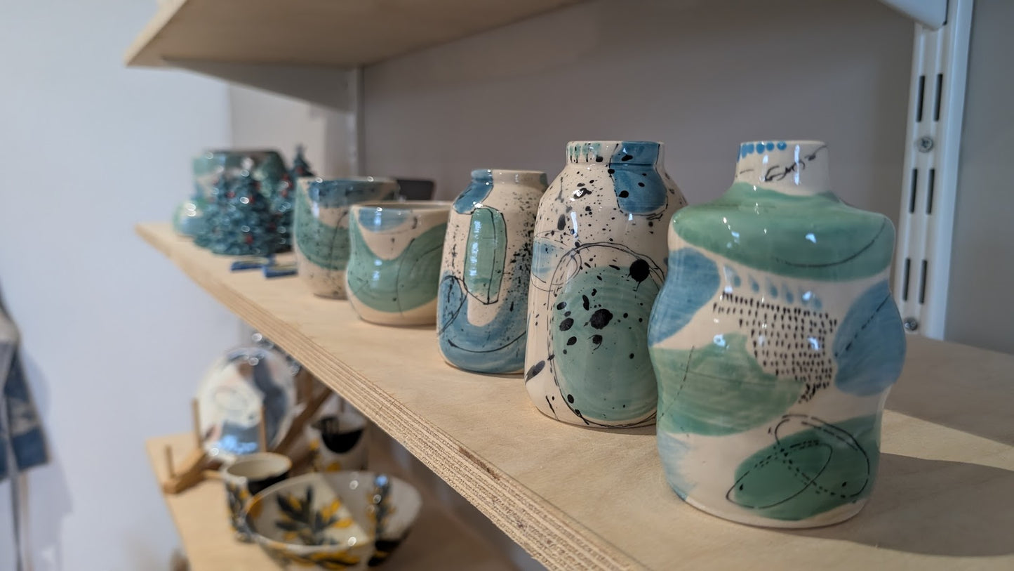 Ceramic Vase abstract landscape